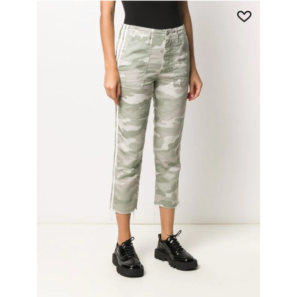 Mother Denim Shaker Crop Camouflage Print Pants - Picture 2 of 7
